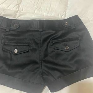 Black silk shorts size 2